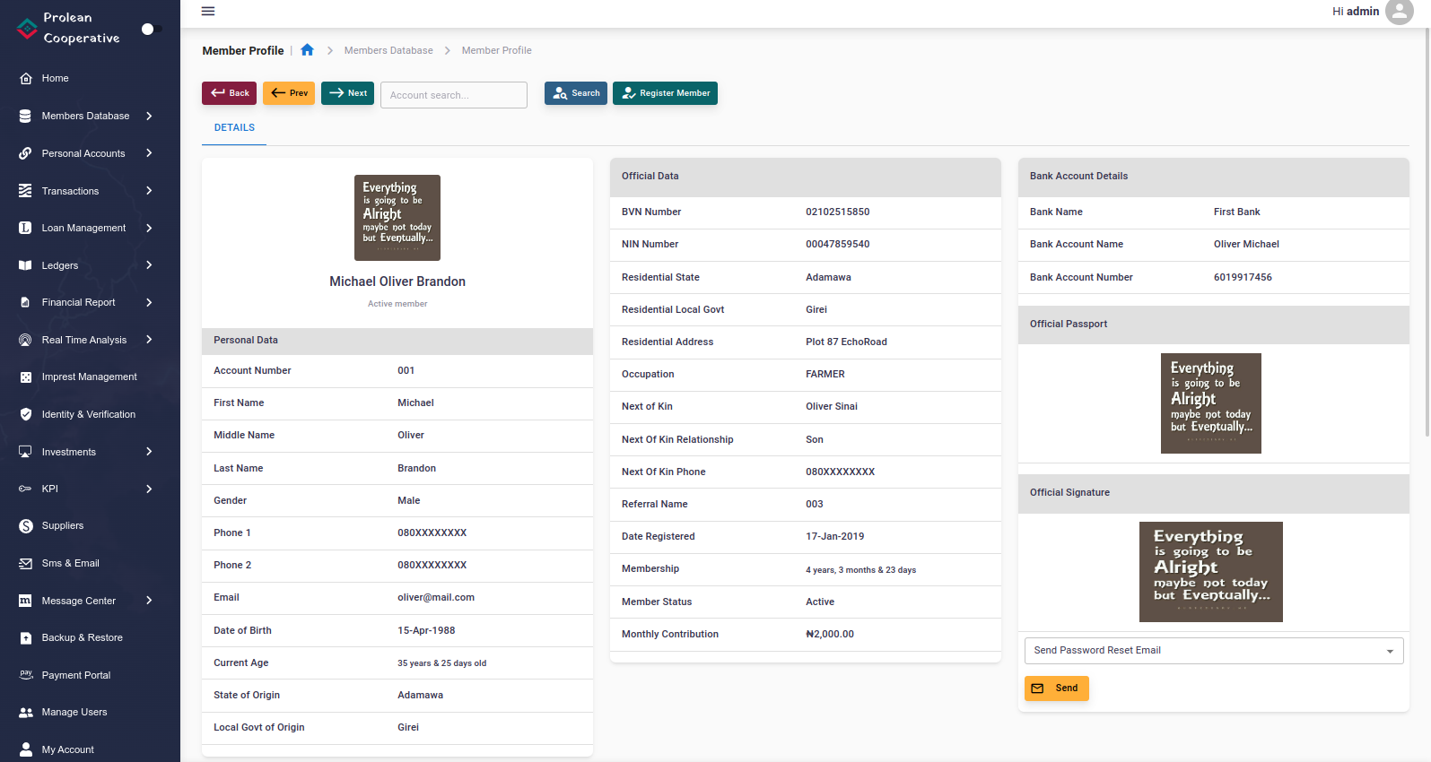 Member Profile